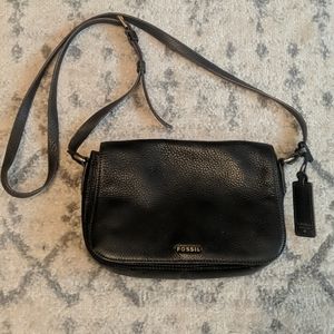 Black Leather Fossil Purse